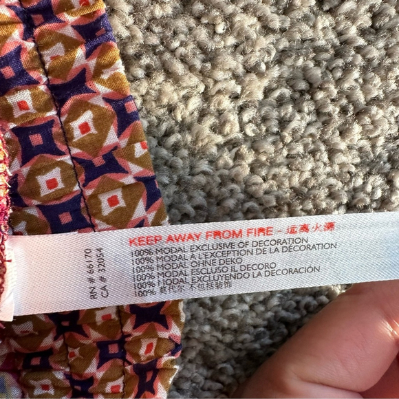 Anthropologie Doria Geometric Print Sleep Trouser Pants Size Small NWT - Picture 6 of 9